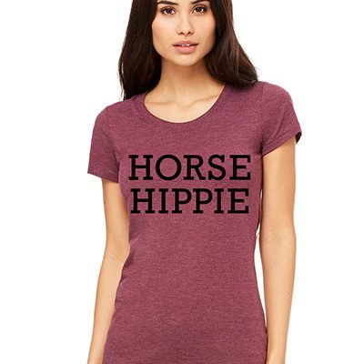 HORSE HIPPIE Maroon Tshirt