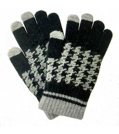 Smartphone Houndstooth Gloves