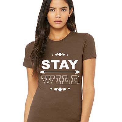 Stay Wild Brown Tee