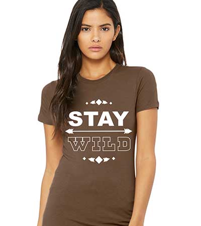 Stay Wild Brown Tee