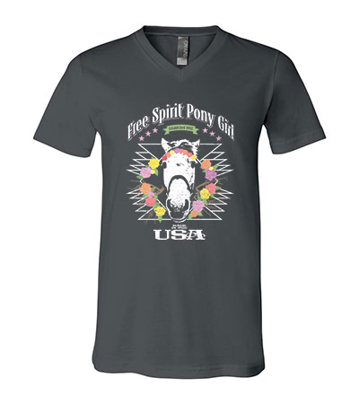 Free Spirit Pony Girl V Tee