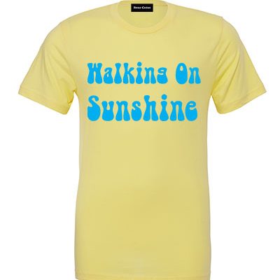 Walking On Sunshine Yellow Tee